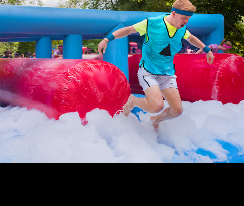 Graduation. Wipe Out event. Leeds University.